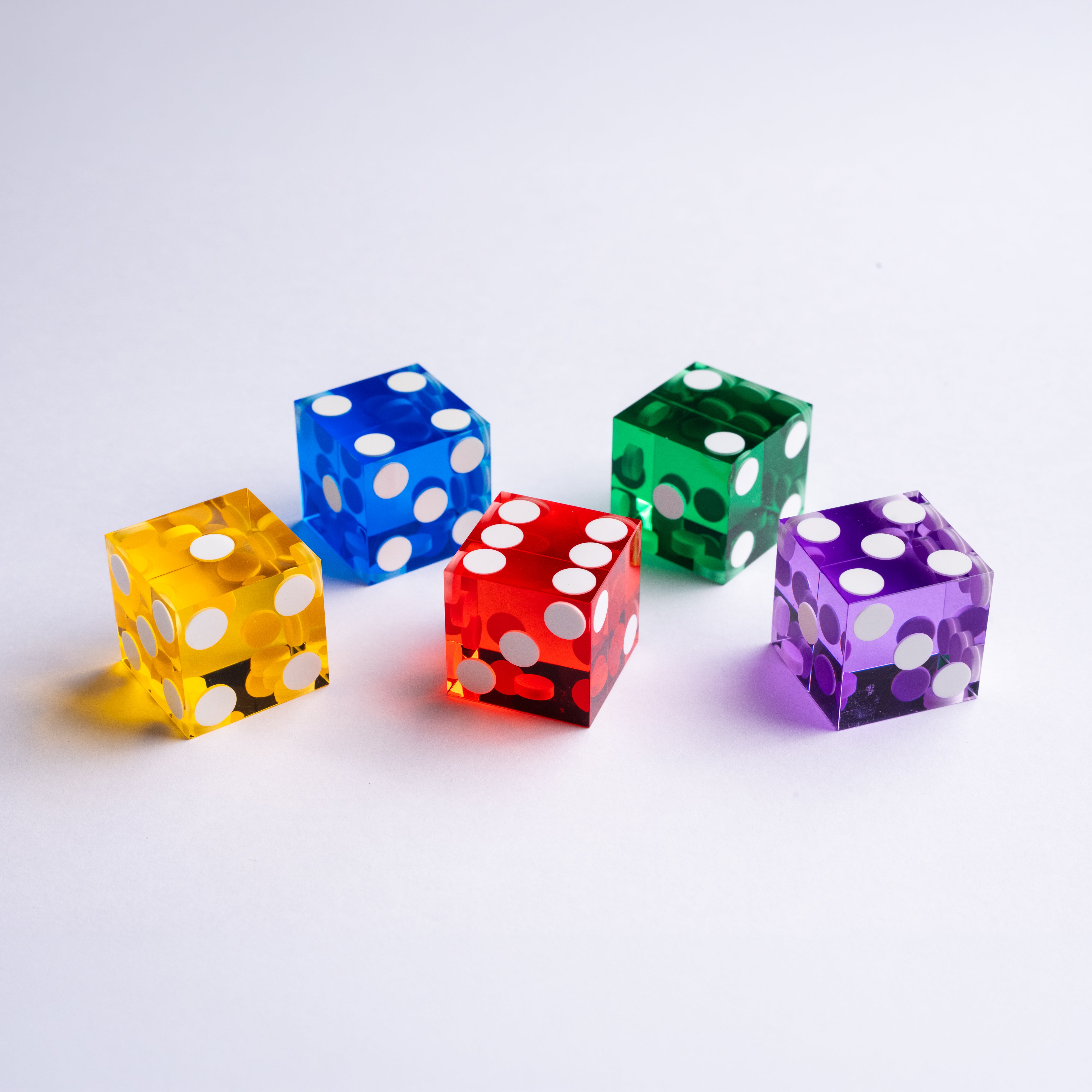 High Quality D6 Casino Dice 19mm (Set of 5)